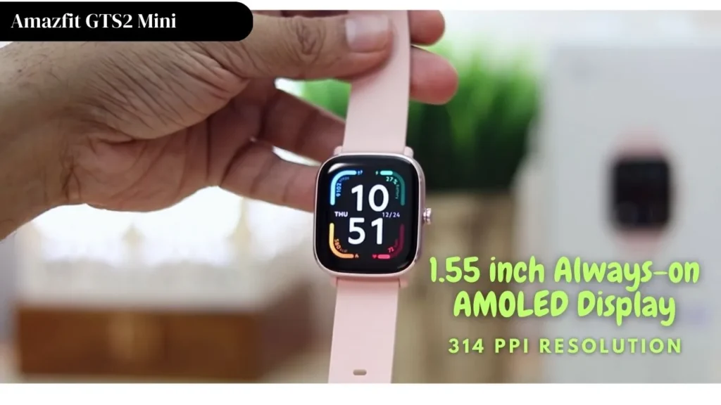 Amazfit GTS2 Mini smartwatch display test